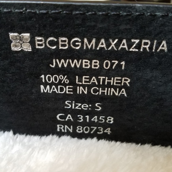 Sold! BCBGMaxAzria black waist belt - Picture 4 of 8